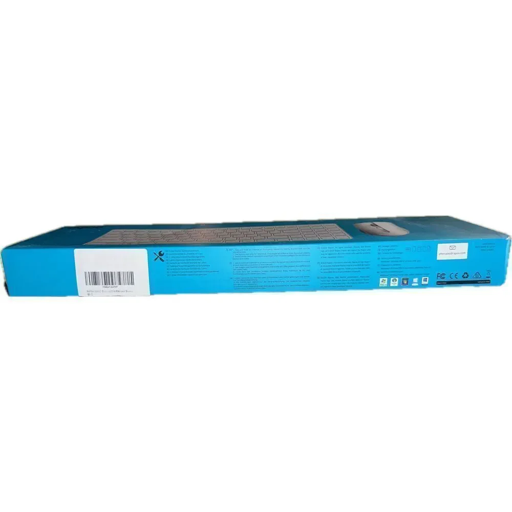 Rapoo Wireless Keyboard & Mouse Set Ultra Slim 2.4G PC Desktop Computer - 9300T‎